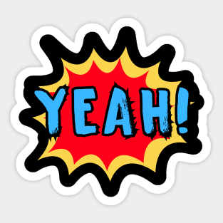 LA Knight | YEAH! | Comic Script Sticker